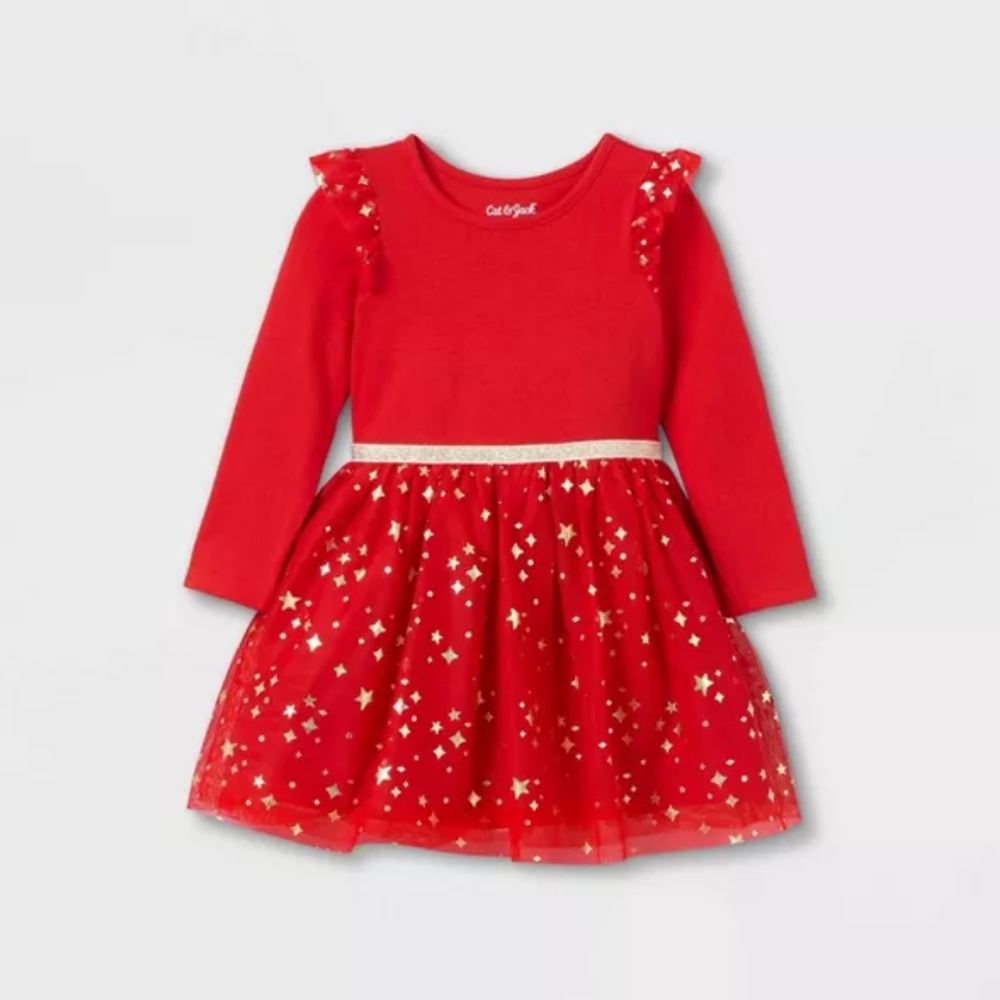 CAT & JACK GLITTER TUTU DRESS